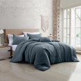 thumbnail image 1 of Modern Threads - Down Alternative Brushed Microfiber - Elegant All Season Bedspread Set - Includes Comforter, Shams, & Decorative Pillow - Luxurious Bedding - Denim, King, 1 of 7