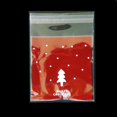 thumbnail image 3 of 100pcs Celofán Navidad Autoadhesiva Dulce Galleta Bolsa De Dulces Árboles de navidad rojos Colco Bolsas para galletas, 3 of 8