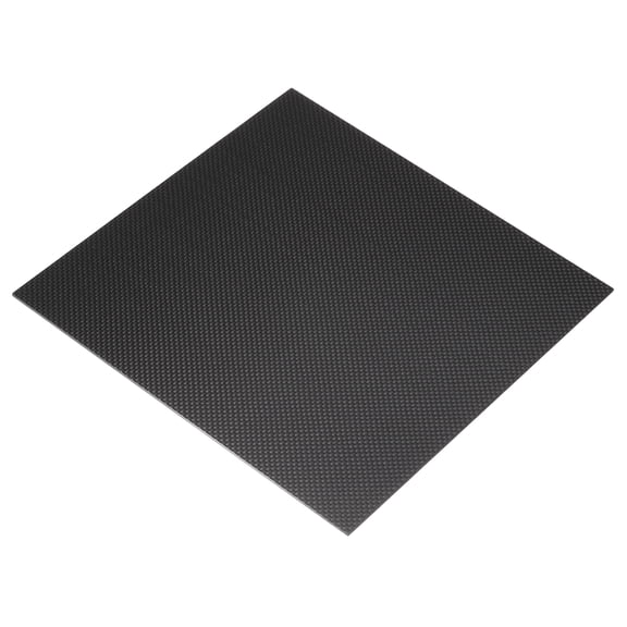 240 x 240 x 2mm Carbon Fiber Board Plate Glossy Laminate Plain Weave Panel Sheets Flexible for RC Aircraft, Model Car