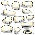 thumbnail image 2 of Speech and Thought Bubbles Wall Decal Mural by Wallmonkeys Peel and Stick Graphic (18 in H x 18 in W) WM79683, 2 of 4