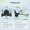 thumbnail image 3 of iscooter K3 Hoverboard Seat Attachment for 6.5'' 8'' 8.5'' 10'' Self Balancing Scooter, Hoverboard Go Kart for Kids/Adults, 3 of 6