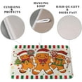 thumbnail image 3 of Christmas Dish Drying Mat Gingerbread Man Candy Cane Xmas Tree Drying Mats for Kitchen Counter Winter Holiday Dish Drainer Pad Absorbent Microfiber Dish Draining Mat 18x24 Inch, 3 of 7