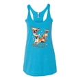thumbnail image 2 of Wild Bobby, If It's Not a Chihuahua It's Just a Dog Gift, Women Tri-Blend Racerback Tank Top, Vintage Turquoise, Medium, 2 of 4