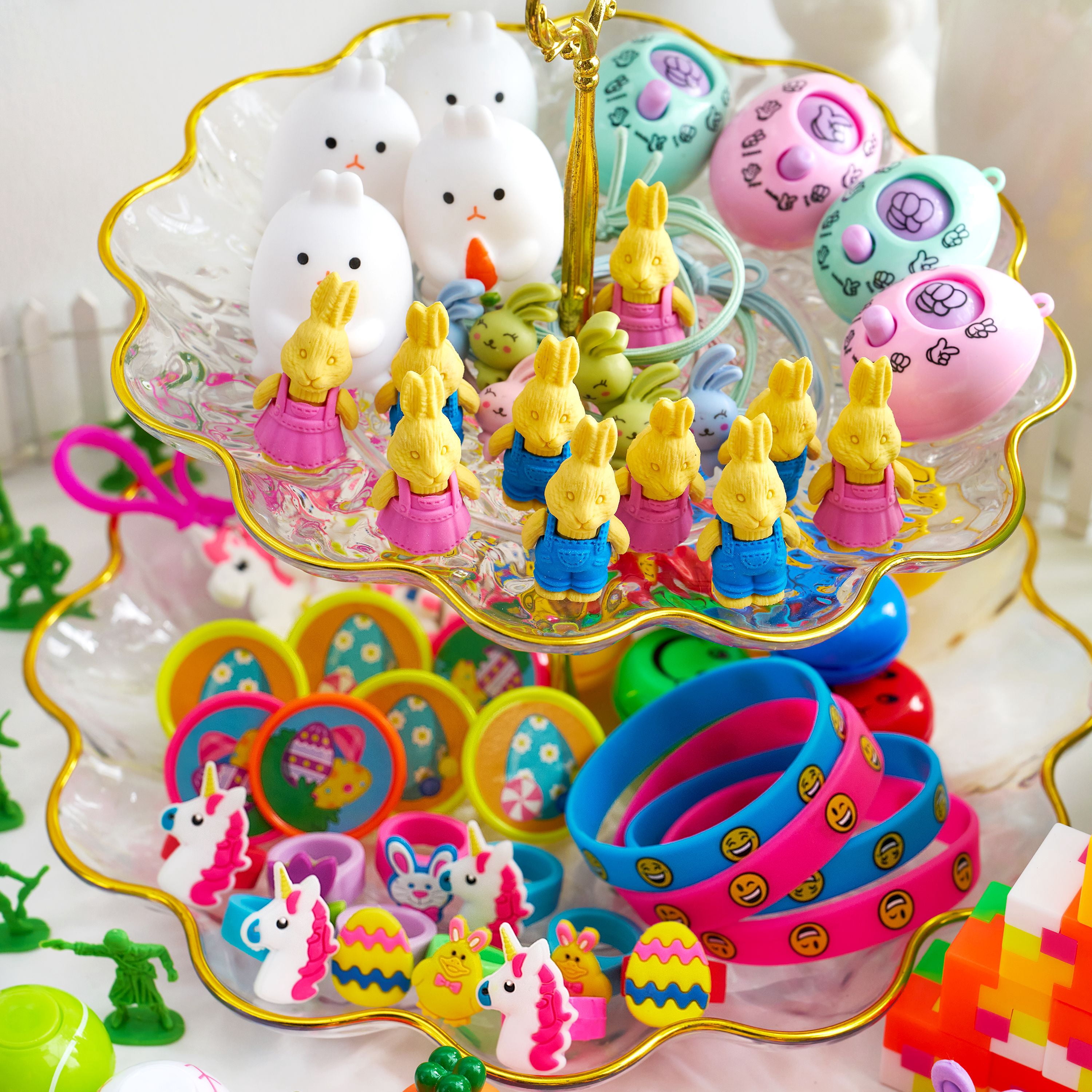 Joyfy 200 Packs Prefilled Easter Eggs with Assorted Toys,Easter Egg Bulk for Kids,Easter Eggs Hunt Events,Basket Stuffers Fillers,Classroom Prize Supplies
