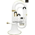 thumbnail image 2 of Brass Bb Flat Musical Instrument Euphonium 3 Valve With Free Hard Case Mouthpiece (Silver), 2 of 2
