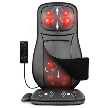 Snailax Shiatsu Back Massager with heat, Adjustable Height Seat Cushion Massager for Back Neck, Gift