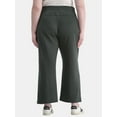 thumbnail image 2 of Terra & Sky Women’s Plus Size Cropped Knit Pants, 25" Inseam, Sizes 0X-4X, 2 of 5