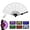 White, variant on Large Rave Fan, Led Light Up Hand Fan, Handheld Folding Fan with Remote Control, Cool Multifunction Glowing Stage Performance Props Fans for Party Birthday Wedding (Black)