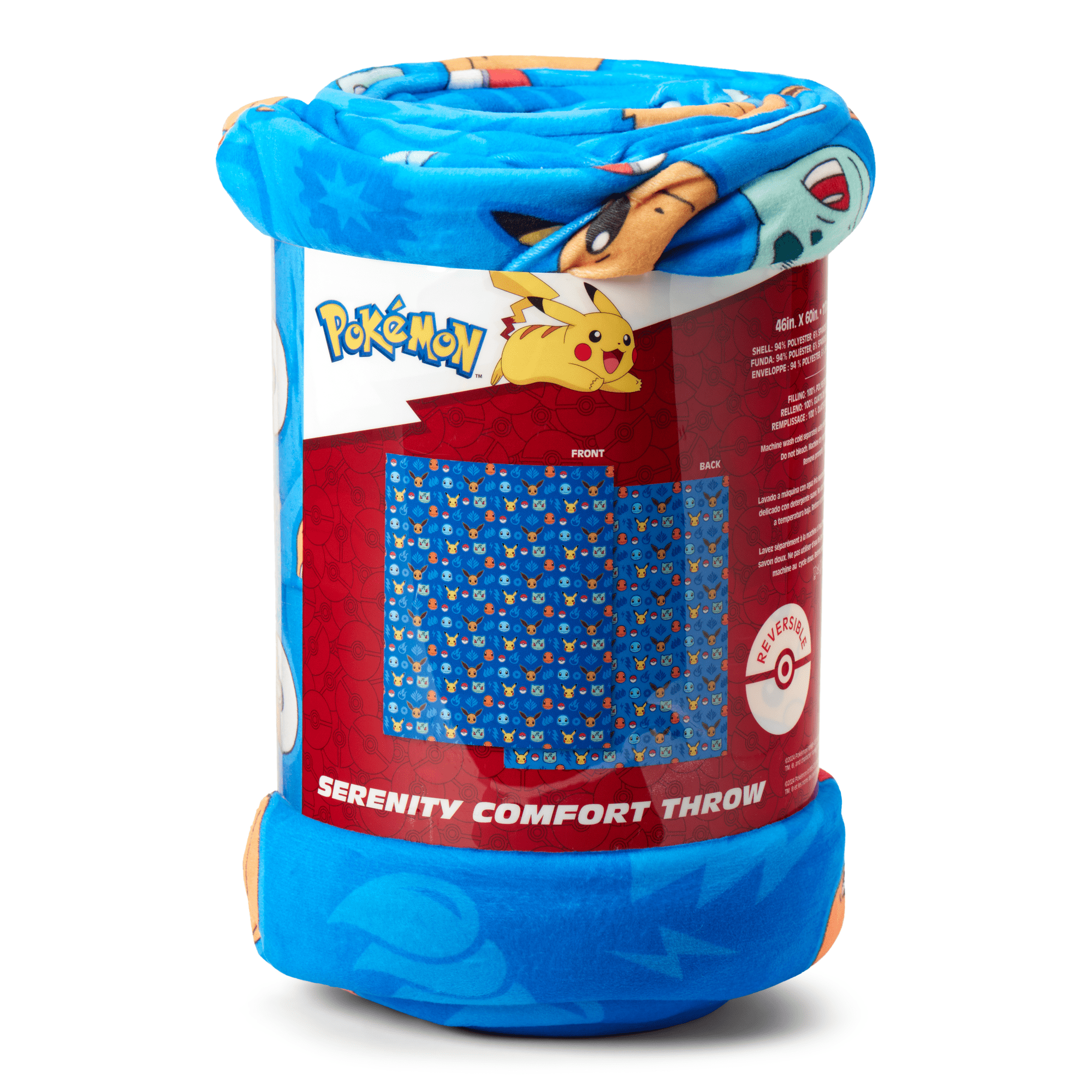 Pokemon Kids Squishy Cloud Throw Blanket, 46 x 60 inches