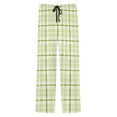 thumbnail image 7 of Xcmzpl Plaid Pants fro Men with Pocket Baggy Cotton Pjs Bottoms Elastic Waist Casual Sleep Pants Color Block Loungewear Pants, 7 of 7