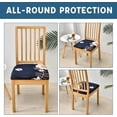 thumbnail image 6 of Chair Covers Seat Covers for Dining Room Chair Seat Covers 4PCS Removable Washable Upholstered Chair Seat Cushion Slipcovers Chair Protector with Elastic Bottom for Dining Room,Office, 6 of 6