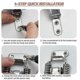 thumbnail image 5 of 2 Pcs Stainless Steel Spring Loaded Toggle Latch Catch Clamp Clips For Case Toolbox, 5 of 5