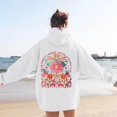 thumbnail image 4 of Womens Hoodies White Women's Oversized Print Hoodie Casual Loungewear Long Sleeve Sweatshirt for Women M, 4 of 6