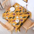 thumbnail image 2 of Colorful Halloween Pattern Square Tablecloth,Waterproof Square Table Cover,Wipeable Spillproof Washable Table Cover for Home Kitchen Party Decor 42"X42"(107x107cm), 2 of 6