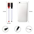thumbnail image 3 of 1 Pcs Magnetic Dry Erase Markers, Fine tip Dry Erase Black Markers with Magnetic Cap and Eraser, Perfect for Dry Erase Boards and Whiteboards, 3 of 7