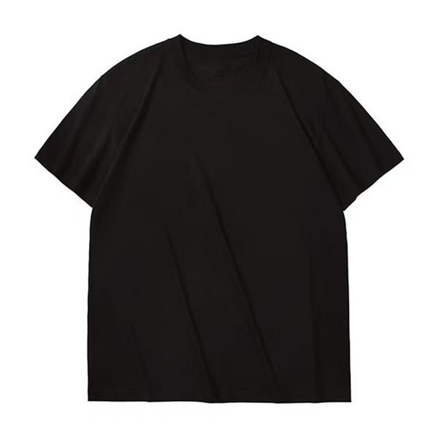 Posijego T-Shirts en Coton pour Hommes T-Shirts Basiques à Manches Courtes T-Shirts d'Été Décontractés pour Hommes T-Shirts à Col Rond pour Hommes Couleur Unie