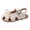 A60-Beige, variant on Boys and Girls Lightweight Dual-Adjustable Sandal Buckles With Hook and Loop Heel Closure,Comfy Non-Slip(Yellow,8.5)