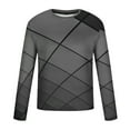 thumbnail image 5 of Quarter Zip Pullover Men Thin Clearance Pullovers Mens Casual Round Neck Long Sleeve Pullover Stripe Print Tops, 5 of 5