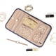 thumbnail image 2 of Organizador de joyas de viaje, rollo plegable de almacenamiento para aretes, collares, anillos, pulseras, broches, azul-gris, 2 of 6