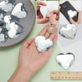 thumbnail image 3 of 10 Pcs Clear Large Heart Acrylic Rhinestone 2.3" Flat Back Faceted Big Heart Crystal Gems Rhinestone with Back Glue Props Embelishments Gems for Valentine's Party Cosplay Costume Making, 3 of 9