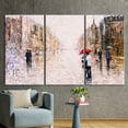 thumbnail image 2 of Valentines Gift Printed, Landscape Art, View Art, Couple With Red Umbrella, Gift for Couples Canvas, City Landscape Canvas, Canvas Wall Decor - Gallery Wrapped, 2 of 9