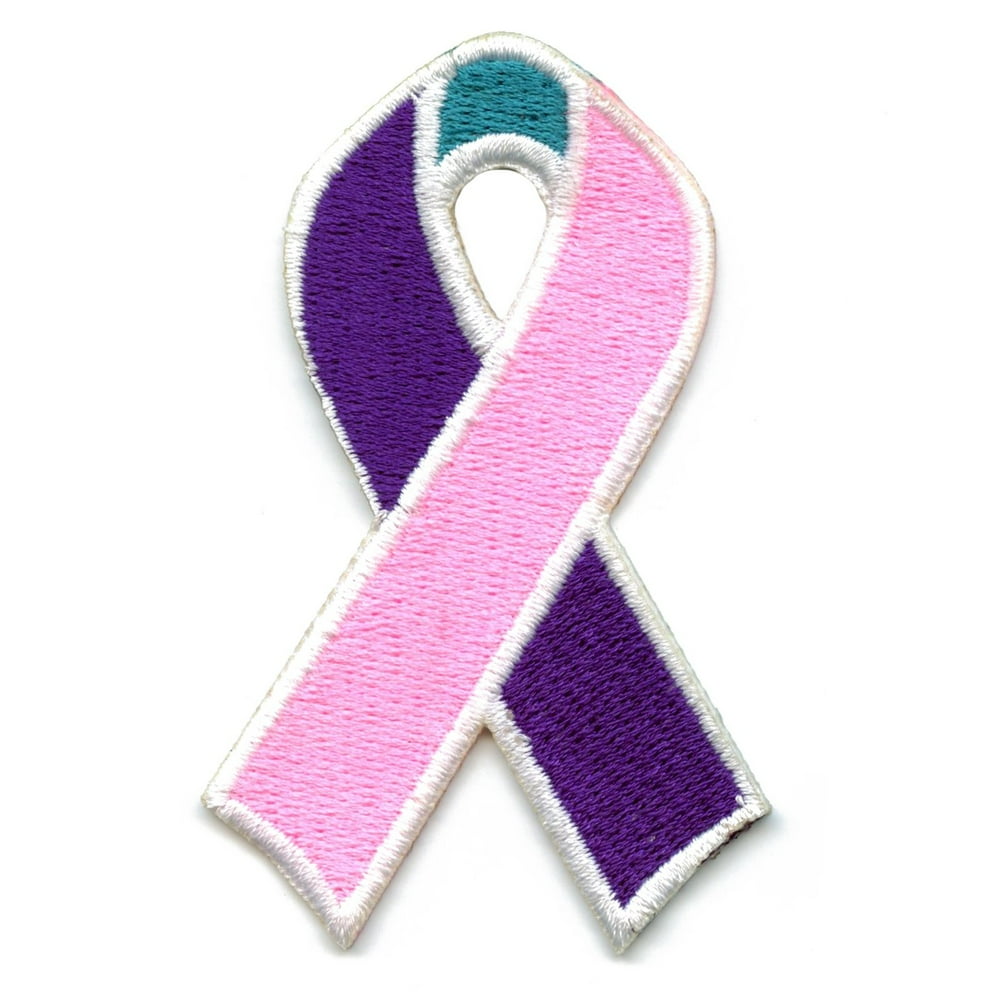 Cancer Awareness Ribbons Fully Embroidered Iron On Patches Walmart