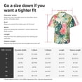 thumbnail image 5 of Fuzoiu Tropical Flowers Print Hawaiian Shirt for Men, Summer Beach Casual Short Sleeve Button Down Shirts, Men’s Beach Summer Shirts with Pocket,3X-Large, 5 of 7