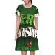 thumbnail image 1 of Easygdp Merry Christmas para Vestido Transpirable de Mujer, Vestido Suelto de Manga Corta con Pliegues y Bolsillos para el Verano, 1 of 6