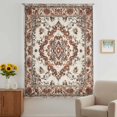 thumbnail image 3 of Burnt Orange Boho Sheer Curtains 54 Inches Long, Modern Ethnic Geometric Southwestern Light Filering Curtains, Breathable Simi Curtain Privacy Drapes for Kitchen Bathroom Small Window Treatment, 3 of 9
