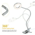 thumbnail image 4 of Amdohai Tomshine Clip-on USB Table Lamp with 3 Color Modes & Adjustable 10 Brightness Eye-caring Dimmable 48LEDs Reading Lights 360° Flexible Desk Light, 4 of 8