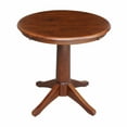 thumbnail image 3 of International Concepts 30 in. Round Solid Wood 29.9 in. H Dining Table in Black/Cherry, 3 of 7