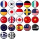 thumbnail image 4 of 2 pegatinas decorativas para coche, motocicletas, emblema de bandera nacional de metal 3D, Estados Unidos, Reino Unido, Rusia, Francia, Italia y Suecia, 28 mm, 4 of 5