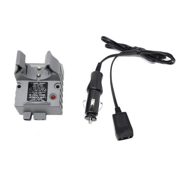 Soporte de cargador y cable de carga de coche para Streamlight Stinger