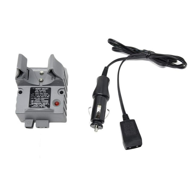Soporte de cargador y cable de carga de coche para Streamlight Stinger