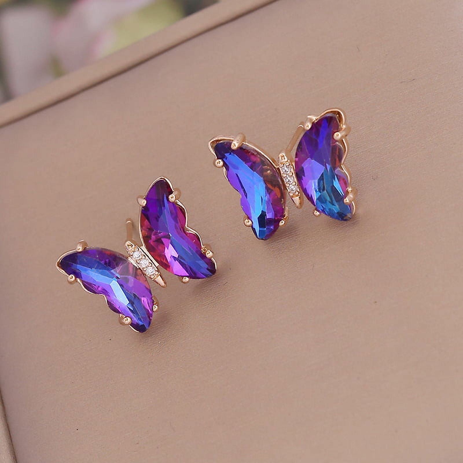 Buy Purple Earrings for Women by Youbella Online | Ajio.com