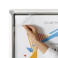 thumbnail image 5 of M&T Displays Weatherproof Snap Poster Frame 21x36 Inch Trafic White 1.38" Aluminum Front Loading Wall Mounting Picture Photo Document Certificate Sign Holder Mitered Corner Anti Glare Cover, 5 of 8