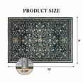 thumbnail image 6 of CHITOOMA 9'x12' Boho Area Rugs for Living Room, Machine Washable Floral Area Rug with Non-Slip Backing, Stain Resistant Non-Shed Carpet for Bedroom, Dining Room, Dorm, Office, 6 of 9