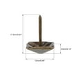 thumbnail image 3 of Unique Bargains Upholstery Nails Tacks 12mm Square Head Furniture Nails Pins Bronze Tone 10Pcs, 3 of 4
