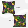 thumbnail image 3 of Bingfone Mardi Gras7 Linen Throw Pillow Covers Cushion Case Pocket Button Vintage Farmhouse Pillowcase For Sofa Couch Bed 20"X20", 3 of 9