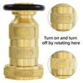 thumbnail image 3 of 1.5" Fire Hose Nozzle, 100 PSI, 75 GPM, Jet Fog Nozzle, Firefighting Equipment, NPSH/NPT Connection, 3 of 5