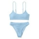 thumbnail image 5 of Bikini Mujer Traje de Baño Conjunto de Bikini Acanalado Para Mujer, Traje de Baño de Dos Piezas Con Textura En El Cuello, Tankini, Cómodo y Elegante, Ropa de Playa, 5 of 8