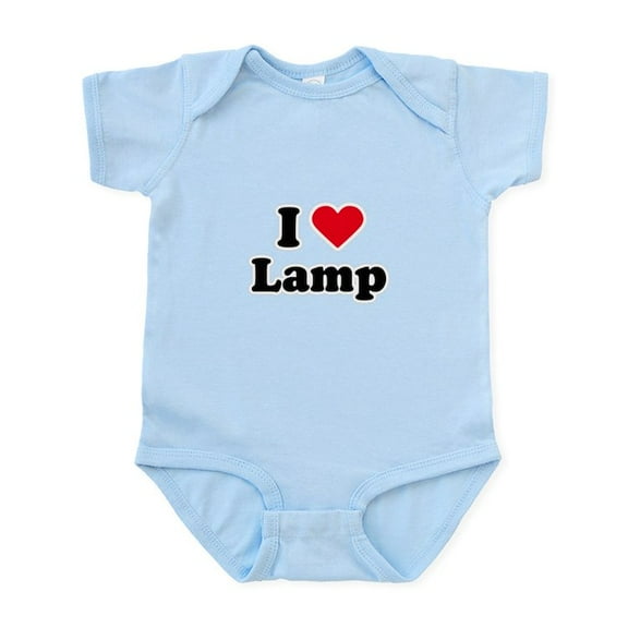 CafePress - I Love Lamp Infant Bodysuit - Baby Light Bodysuit, Size Newborn - 24 Months