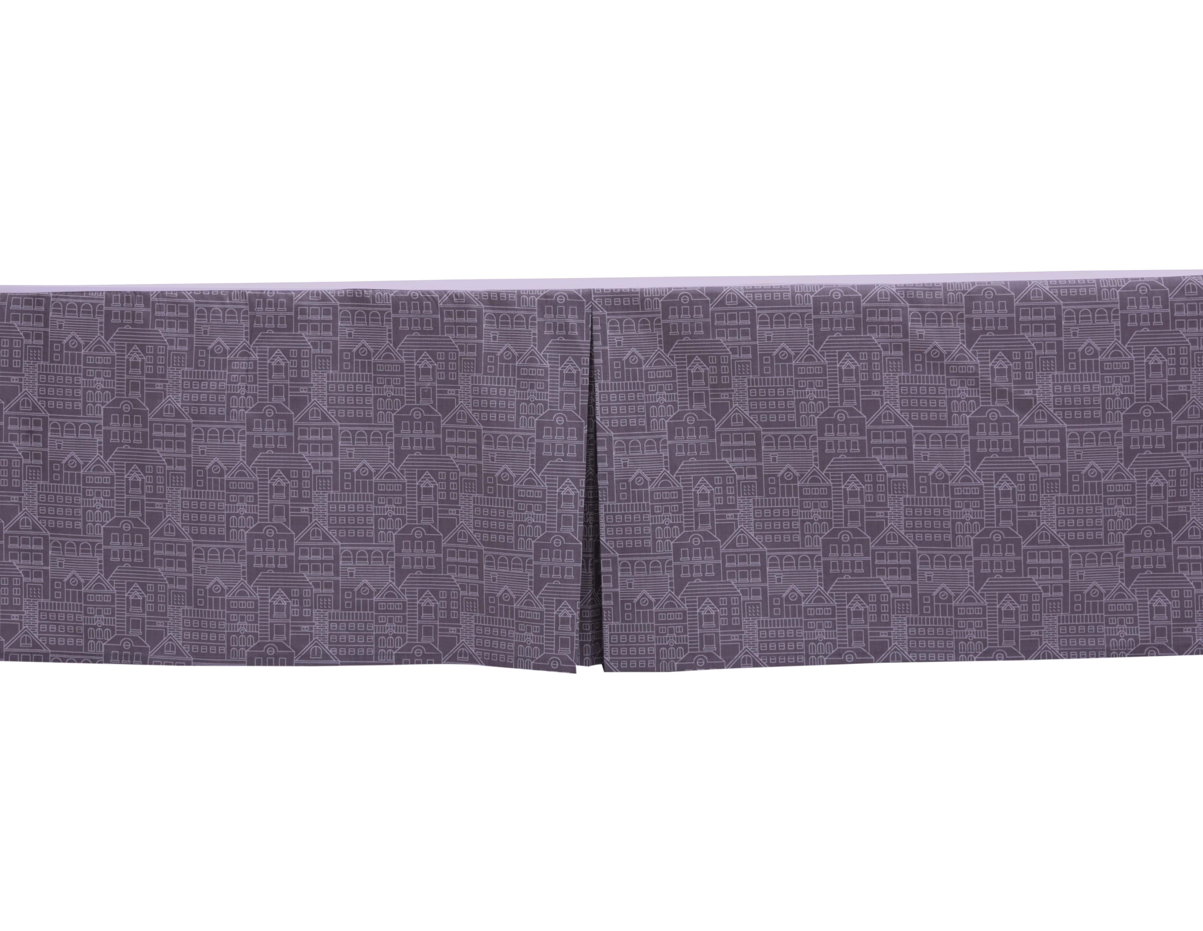 Bacati - Clouds in the City 10-Piece Crib Bedding Set with Two Crib Sheets - Mint/Grey Unisex