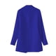 thumbnail image 5 of Blazer de mujer de moda de color sólido con bolsillos, manga larga, cuello vuelto, abrigo de traje, blazer de mujer, abrigo de poliéster, 5 of 5