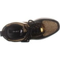 thumbnail image 2 of Womens DKNY Leo Lace Up Wedge Sneakers, Black/Gold, 2 of 6