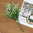 thumbnail image 6 of Eoozwa Artificial Lily of The Valley Faux White Bell Flowers Wind Chime Orchid Wedding Bouquet, Lily of The Valley Plant, Flower for Home Garden Wedding Party, 6 of 9