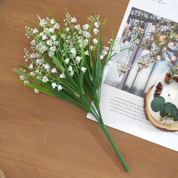 Artificial Potted Plant Fake Flowers Plastic Green Decoration