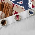 thumbnail image 4 of Feelyou Baseball Athlete Black Out Curtains, US Flag Curtains Pack of 2 (42x63 Each), 4 of 6