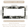 thumbnail image 3 of 1 Pcs Camouflage Pattern License Plate Frame, License Plate Cover for Car Decorative Parts, Aluminum License Plate Bracket Holder Rust-Proof Weather-Proof for US Standard Car, 3 of 9