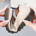 thumbnail image 5 of B91xZ Mocassins à Lacets pour Femmes Bout Rond Confort Léger Chaussures Habillées, Blanc 7, 5 of 5